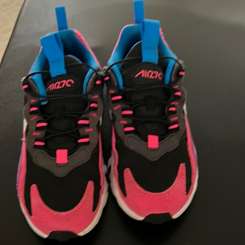 Nike air 270 react hyper pink vivid purple size 13c little kids